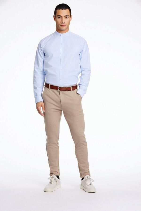 Lindbergh Slim fit vrijetijdsoverhemd met opstaande kraag model 'Oxford' - Foto 6