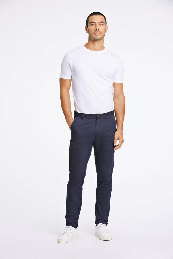 Lindbergh Slim fit stoffen broek met verkort model - Foto 3
