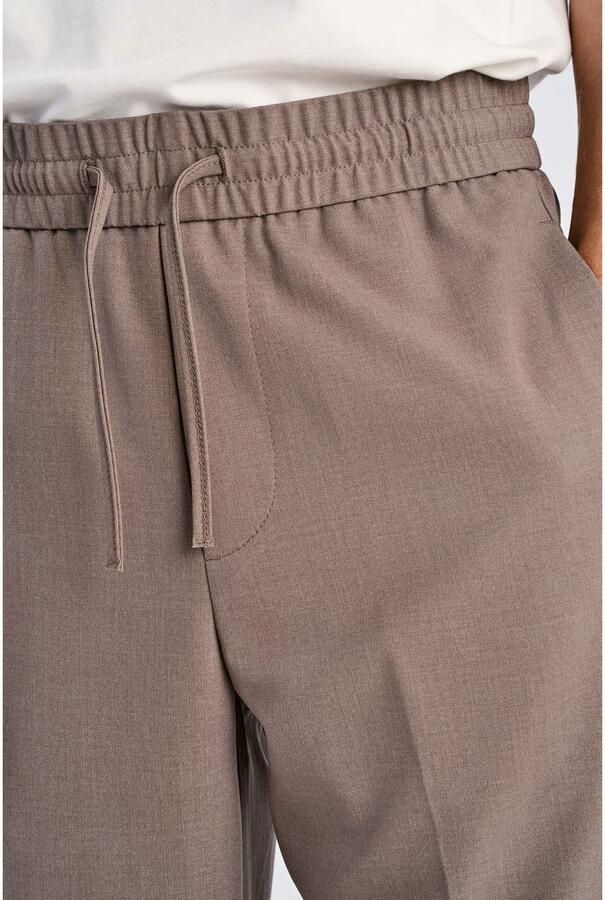 Lindbergh Relaxed fit stoffen broek met elastische band - Foto 2