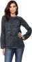 LINEA TESINI by Heine Blouse zonder sluiting met belettering - Thumbnail 1