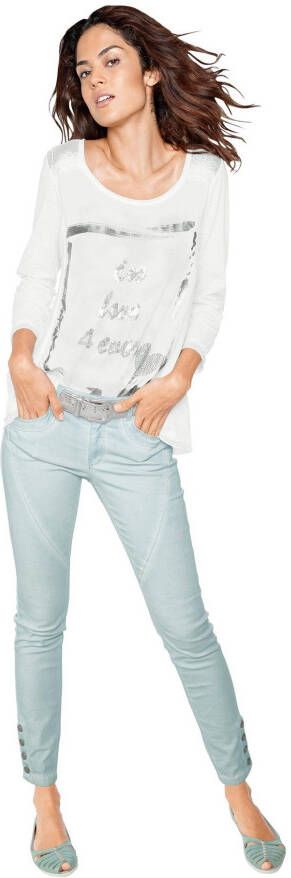 LINEA TESINI by Heine Shirt met ronde hals Gedessineerd shirt (1-delig) - Foto 2