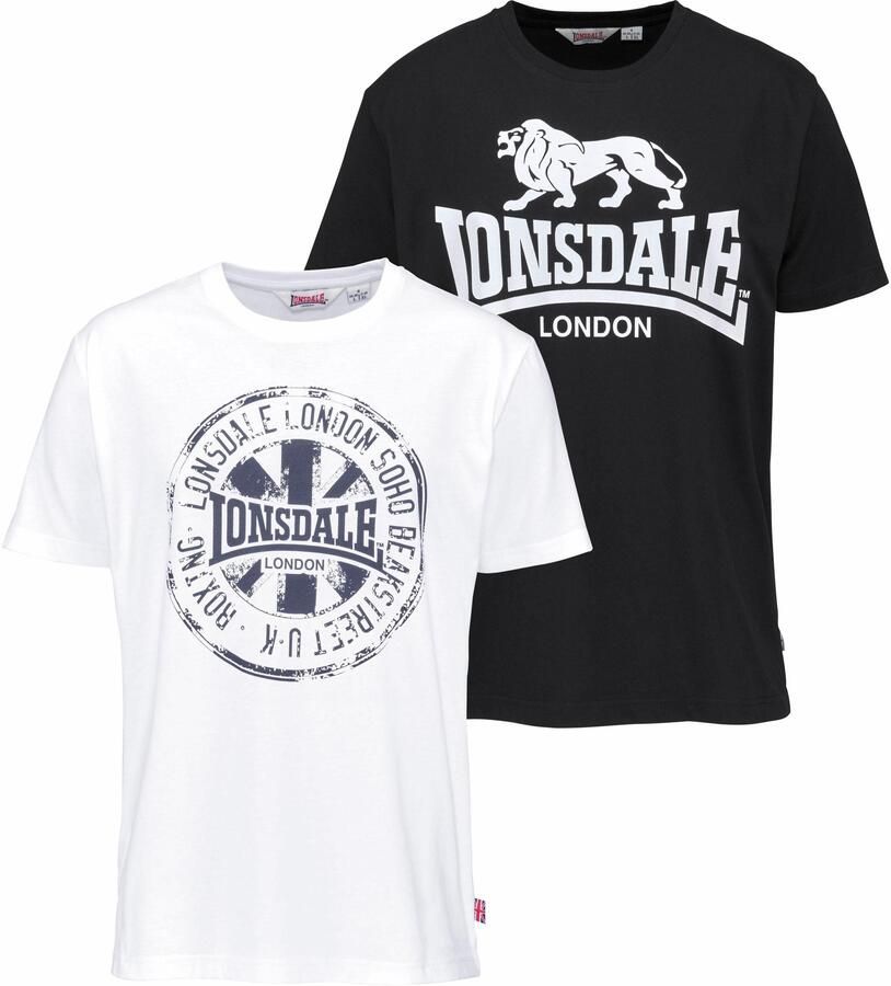 Lonsdale T-shirt DILDAWN Set van 2 (2-delig Set van 2) - Foto 4