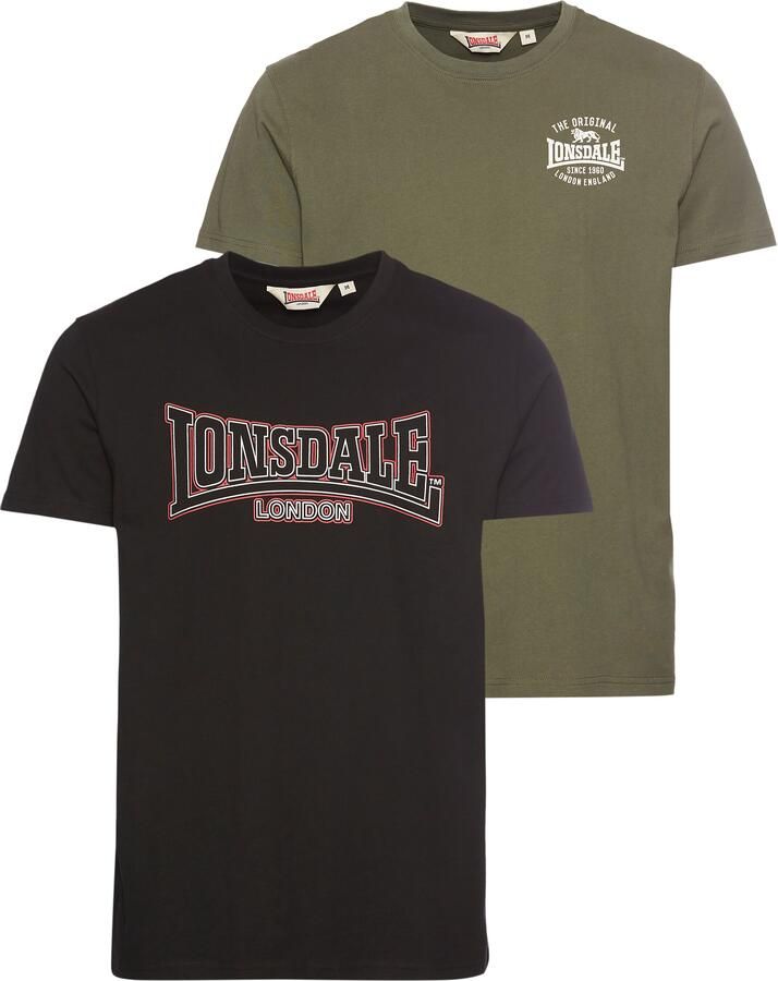 Lonsdale T-shirt HAWTON Set van 2 (set 2-delig) - Foto 5