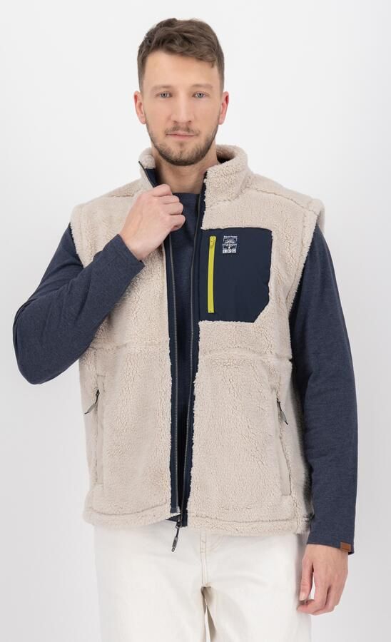 LPO Functionele bodywarmer RAVIN MN Staande kraag gevoerd met langharig fleece - Foto 4