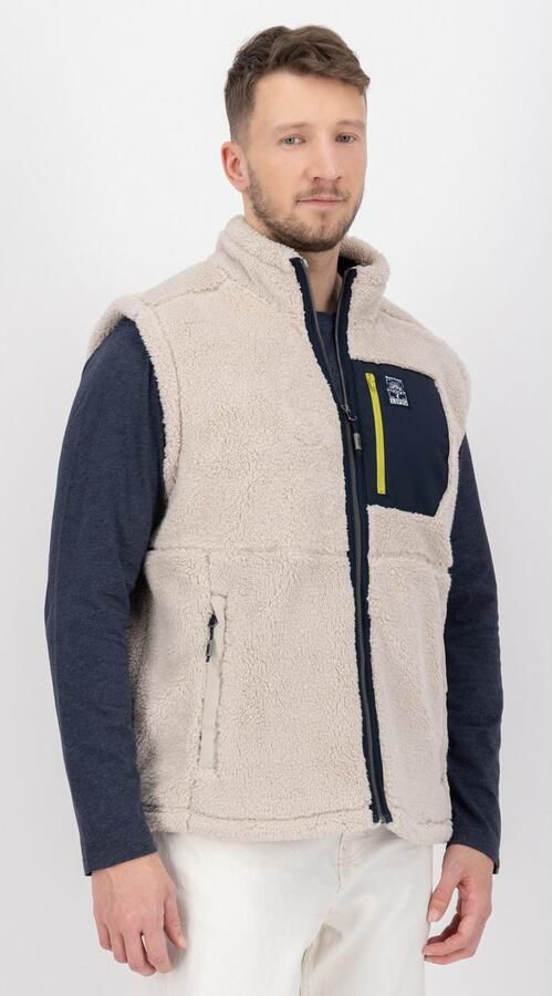 LPO Functionele bodywarmer RAVIN MN Staande kraag gevoerd met langharig fleece - Foto 2