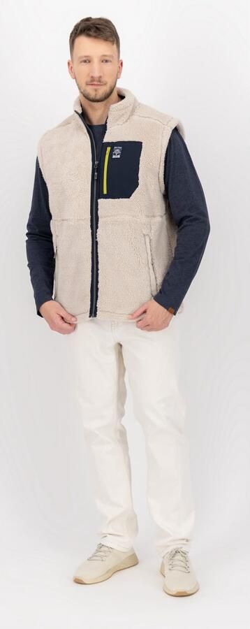 LPO Functionele bodywarmer RAVIN MN Staande kraag gevoerd met langharig fleece - Foto 3