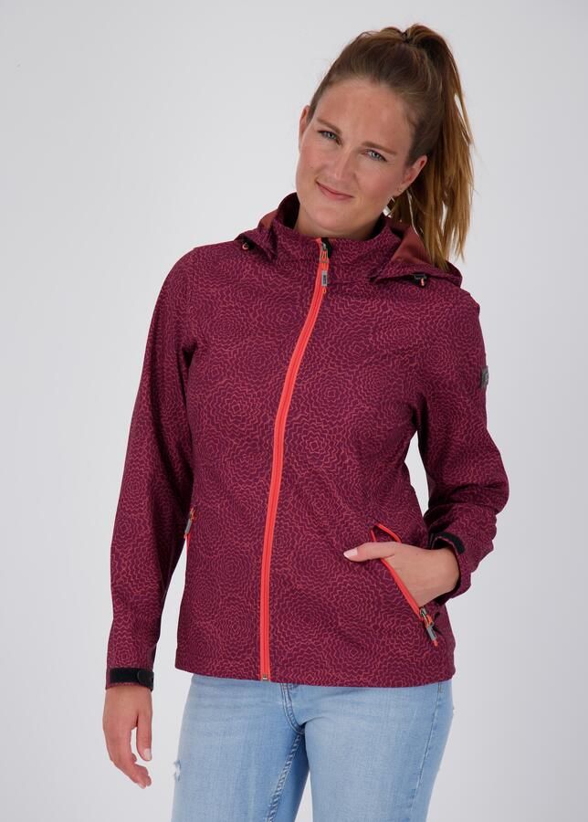 LPO Softshell-jack SHELBY PEAK II licht softshell-jack met all-over-print en afneembare capuchon - Foto 4