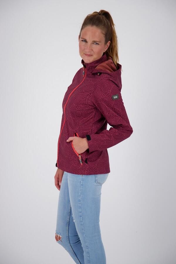 LPO Softshell-jack SHELBY PEAK II licht softshell-jack met all-over-print en afneembare capuchon - Foto 2