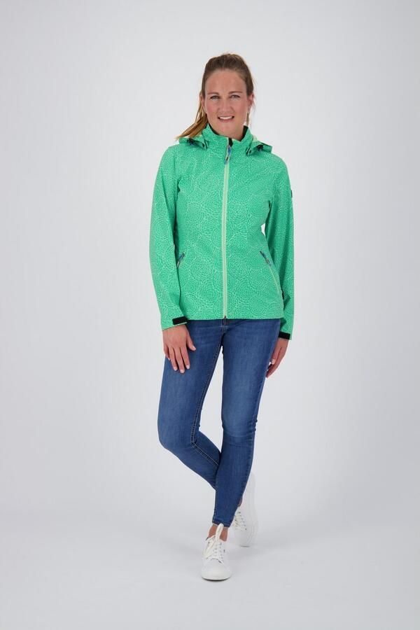 LPO Softshell-jack SHELBY PEAK II licht softshell-jack met all-over-print en afneembare capuchon - Foto 3