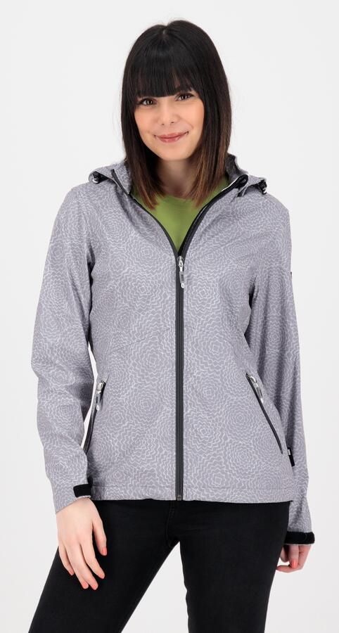 LPO Softshell-jack SHELBY PEAK II licht softshell-jack met all-over-print en afneembare capuchon - Foto 6