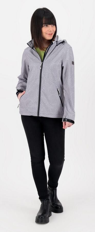 LPO Softshell-jack SHELBY PEAK II licht softshell-jack met all-over-print en afneembare capuchon - Foto 5