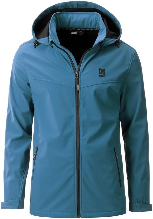 LPO Softshell-jack Softshelljack Melvin afneembare verstelbare capuchon
