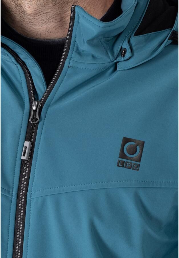 LPO Softshell-jack Softshelljack Melvin afneembare verstelbare capuchon - Foto 2
