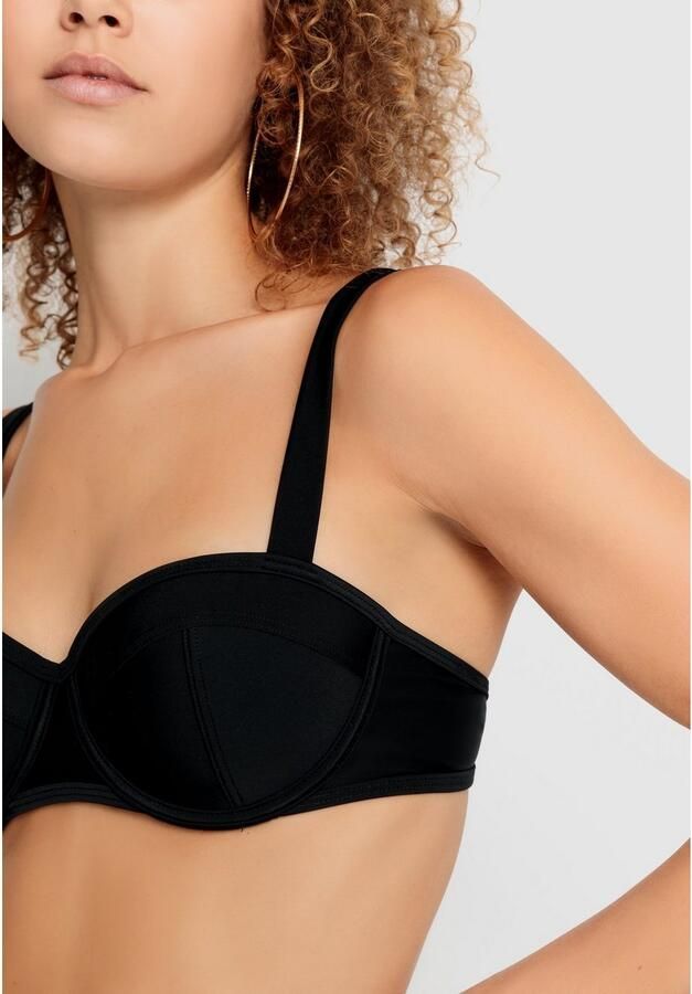 LSCN by LASCANA Bikinitop met beugels GINA met decoratieve stiksels - Foto 4