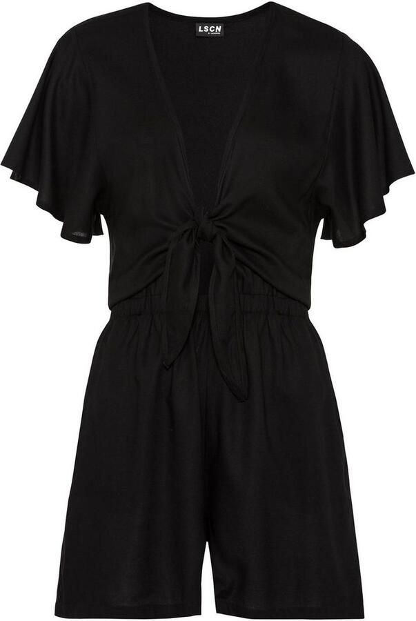 LSCN by LASCANA Korte jumpsuit van geweven viscose - Foto 4