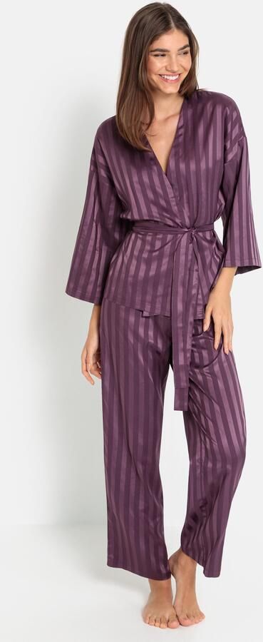 LSCN by LASCANA Pyjama in kimono-stijl (set 2-delig) - Foto 7