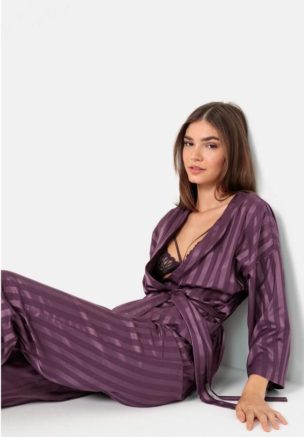 LSCN by LASCANA Pyjama in kimono-stijl (set 2-delig)