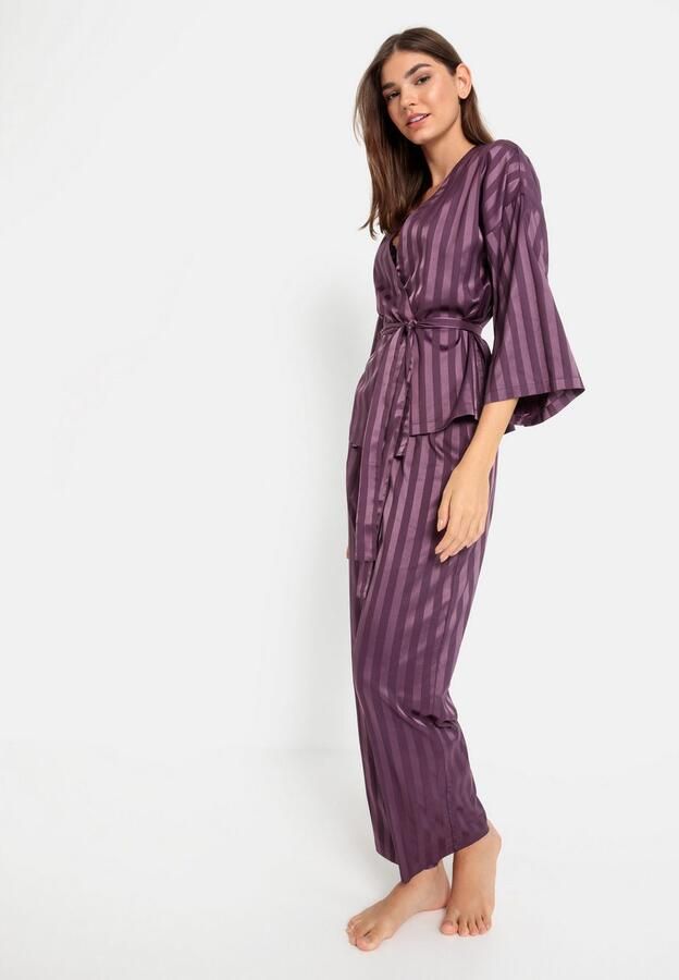 LSCN by LASCANA Pyjama in kimono-stijl (set 2-delig) - Foto 4