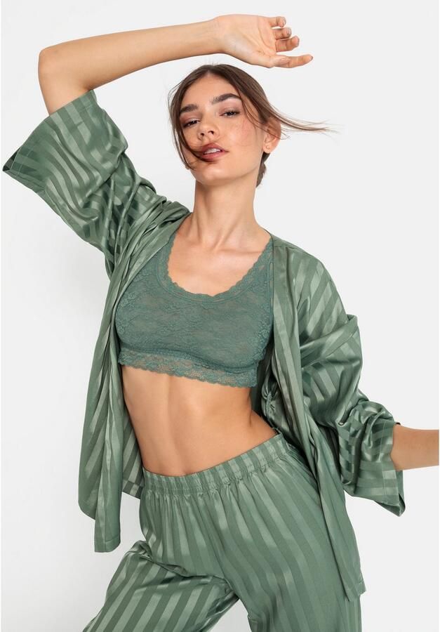 LSCN by LASCANA Pyjama in kimono-stijl (set 2-delig) - Foto 3