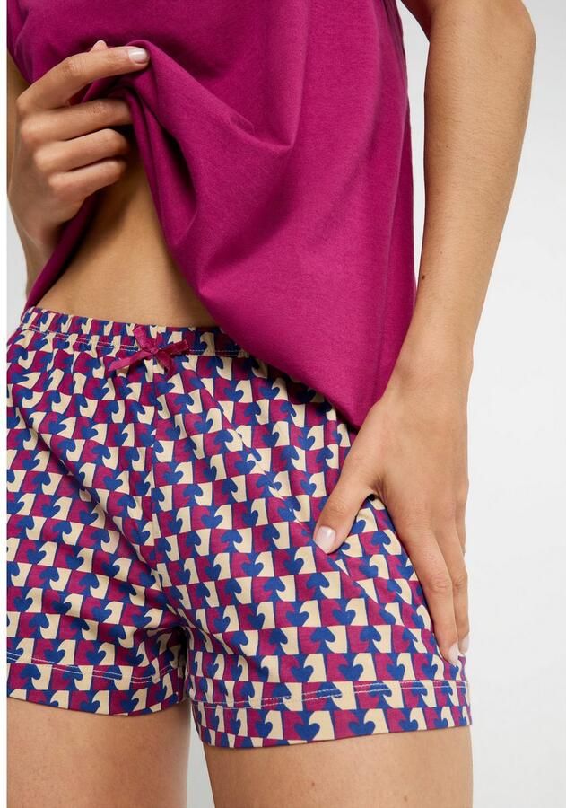 LSCN by LASCANA Shortama met mooi bloe - of strepenpatroon (2-delig)