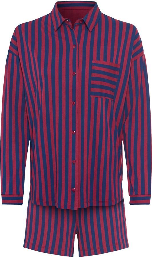 LSCN by LASCANA Shortama met mooi strepenprint (2-delig) - Foto 6