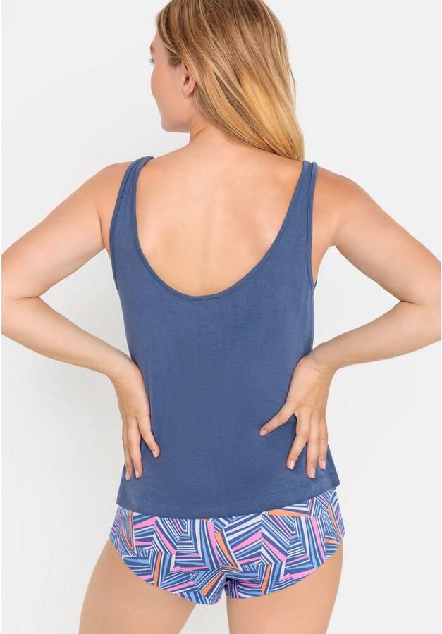 LSCN by LASCANA Shortama met mooie all-over print (set 2-delig)