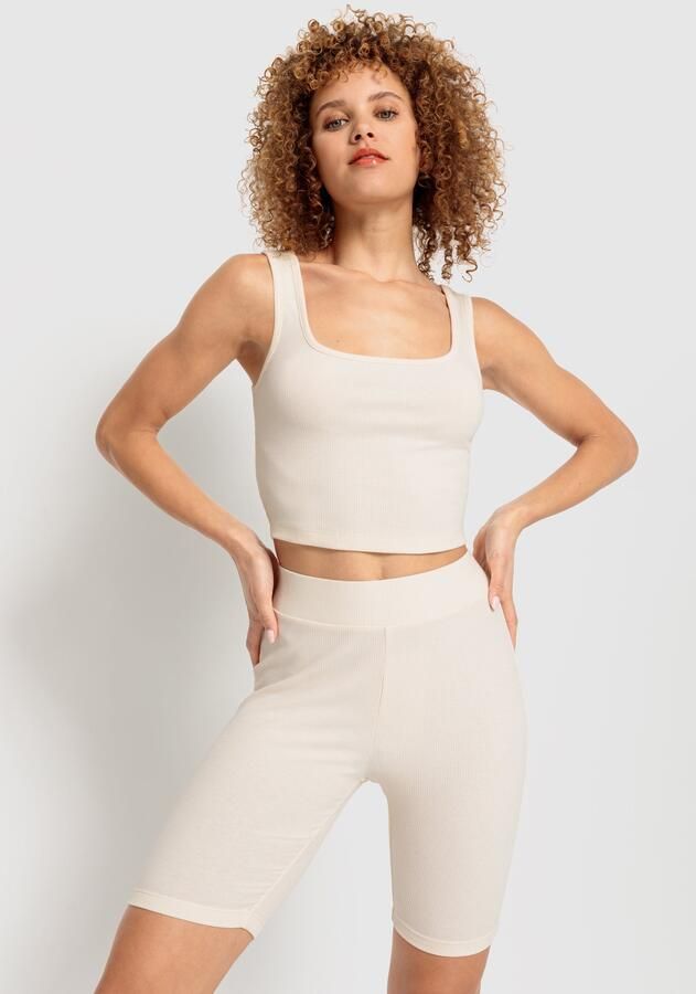 LSCN by LASCANA Shortama Set wielershort en -top (2-delig) - Foto 3