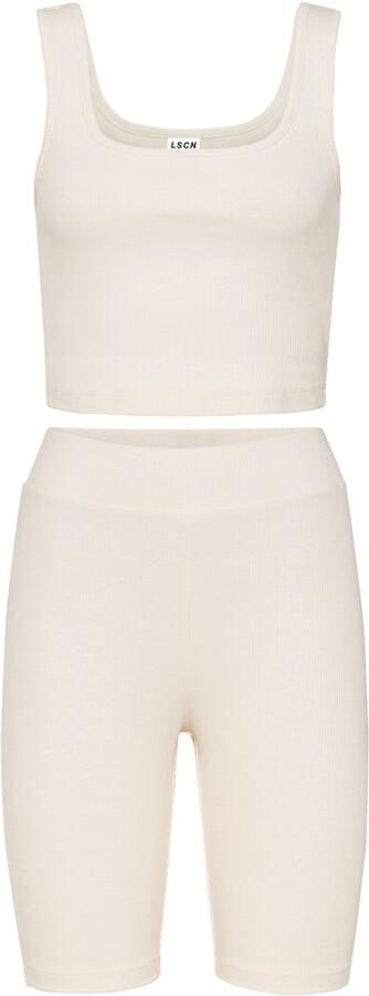 LSCN by LASCANA Shortama Set wielershort en -top (2-delig) - Foto 2