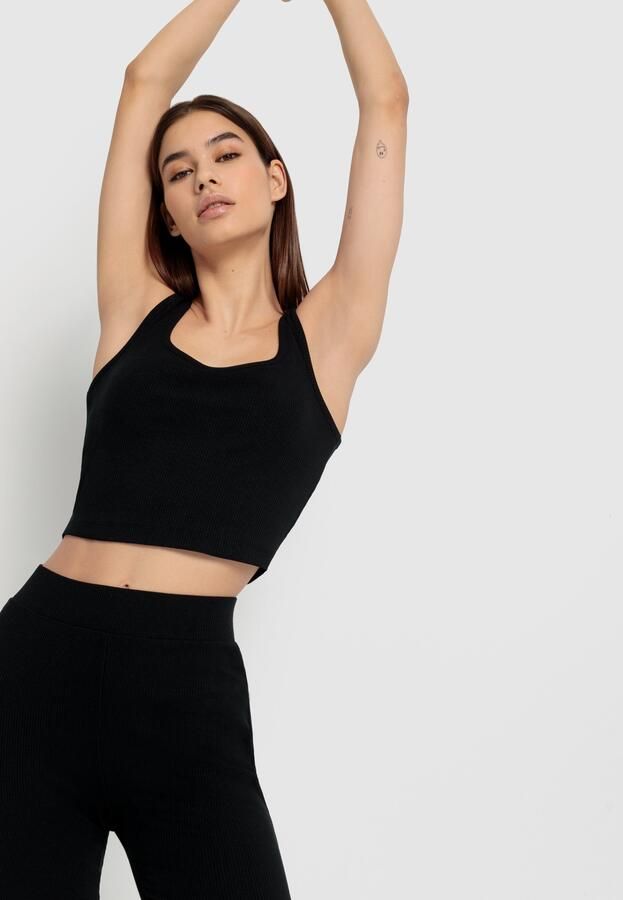 LSCN by LASCANA Shortama Set wielershort en -top (2-delig) - Foto 4