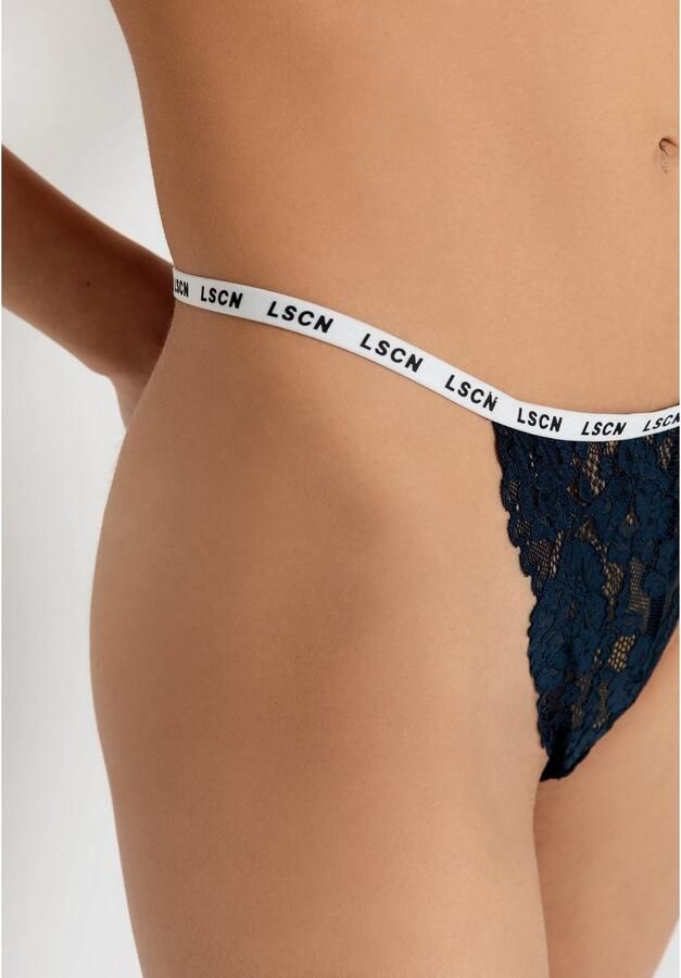 LSCN by LASCANA String met gebloemde kant (1 stuk)