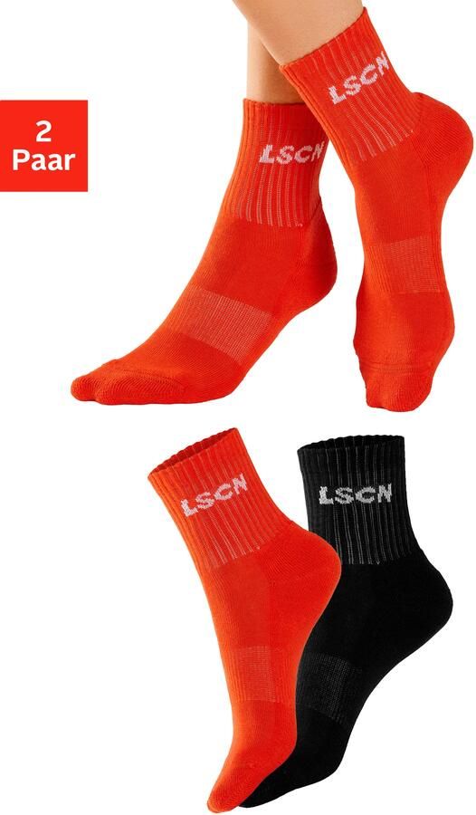 LSCN by LASCANA Tennissokken met badstof halve voet (set 2 paar) - Foto 7