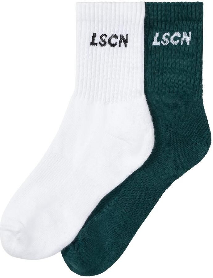 LSCN by LASCANA Tennissokken met badstof halve voet (set 2 paar) - Foto 4