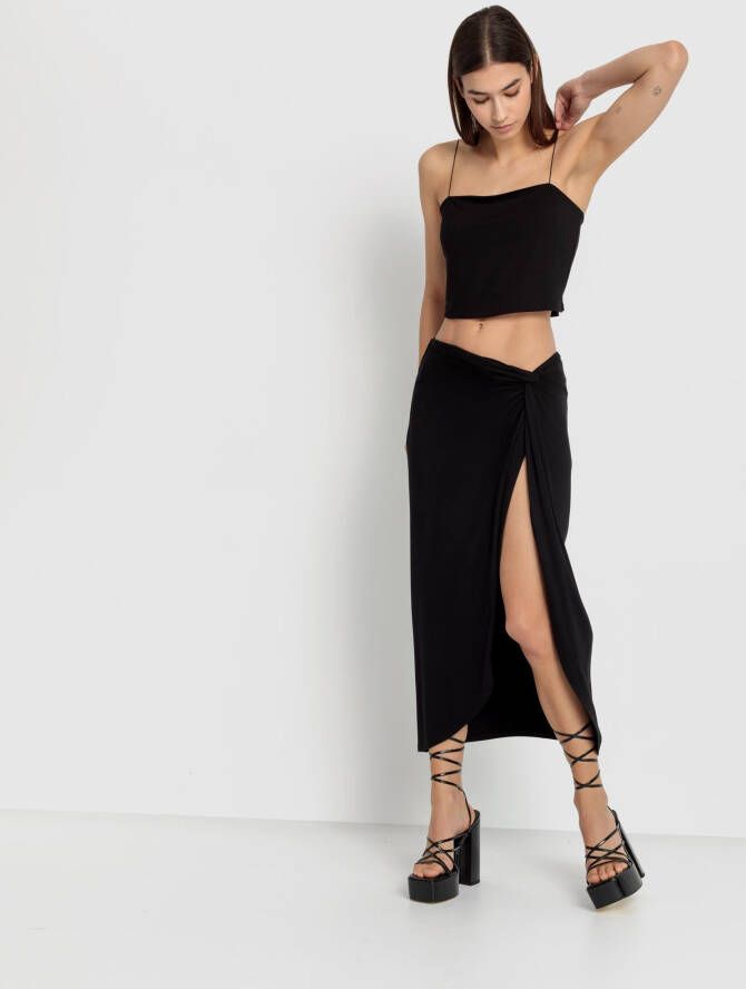 LSCN by LASCANA Top met spaghettibandjes en midi rok (set 2-delig En midi rok)