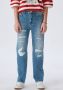 LTB high waist straight fit jeans Oliva G pixie wash Blauw Meisjes Denim 164 - Thumbnail 2