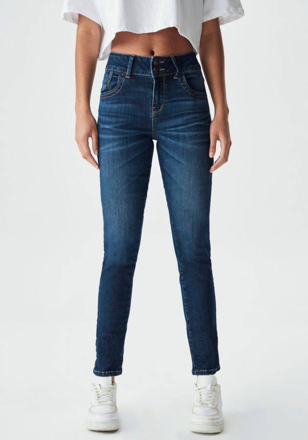 LTB Slim fit jeans MOLLY HIGH SMU met zeer smalle pijpen en hoge taillehoogte