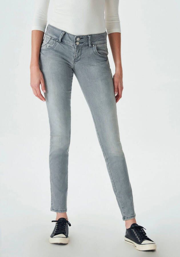 LTB Slim fit jeans MOLLY met band met dubbele knoop