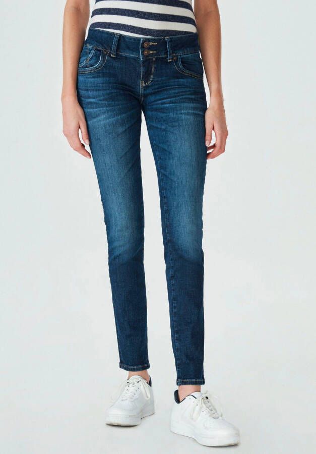 LTB Slim fit jeans MOLLY met dubbele knoopsluiting & stretch