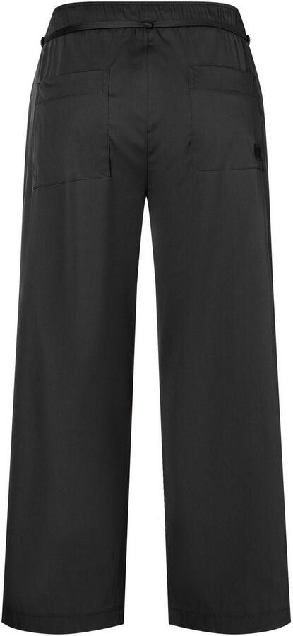 MAC 7 8 broek CHIARA BELT cropped Wide Fit met rechte wijde pijp