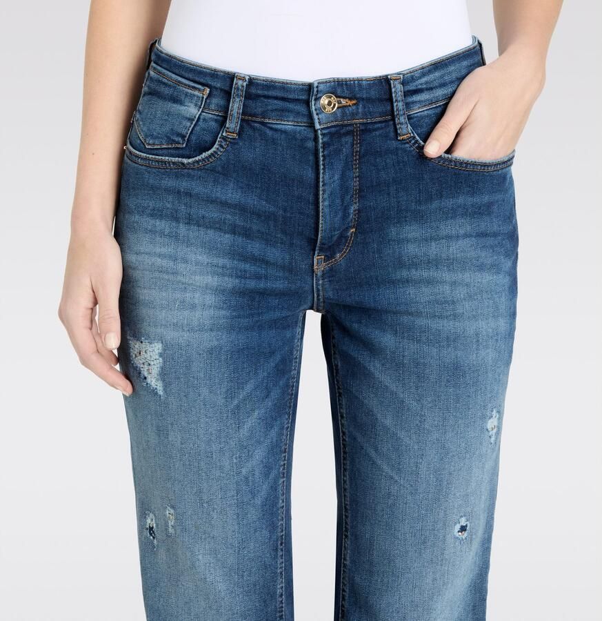 MAC Straight leg jeans in destroyed-look model 'Laura' - Foto 7