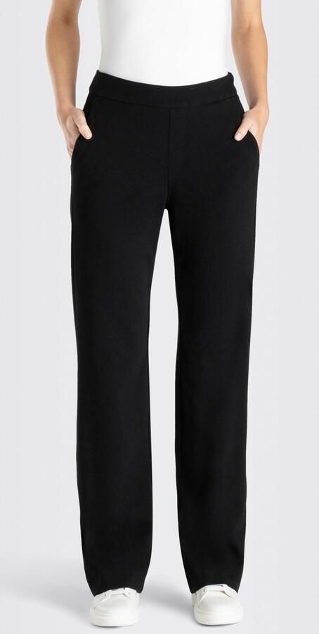 MAC Straight fit stoffen broek met elastische band model 'Chiara' - Foto 4