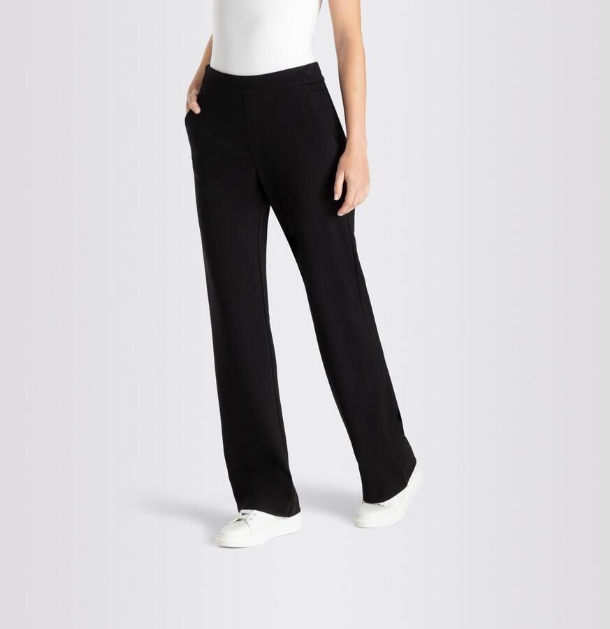 MAC Straight fit stoffen broek met elastische band model 'Chiara' - Foto 5