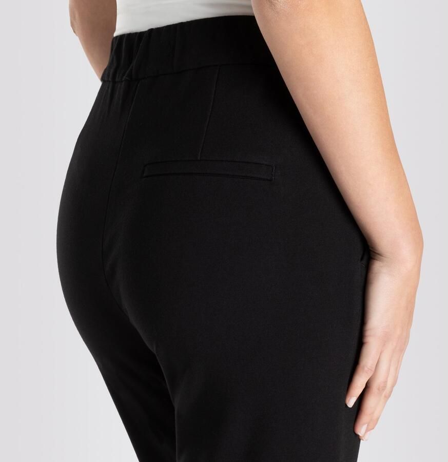 MAC Straight fit stoffen broek met elastische band model 'Chiara' - Foto 7