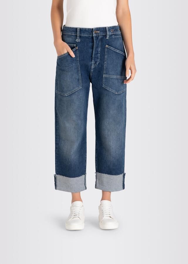 MAC Cropped Jeans Mid Blue Commercial Authentic Blue Dames - Foto 8
