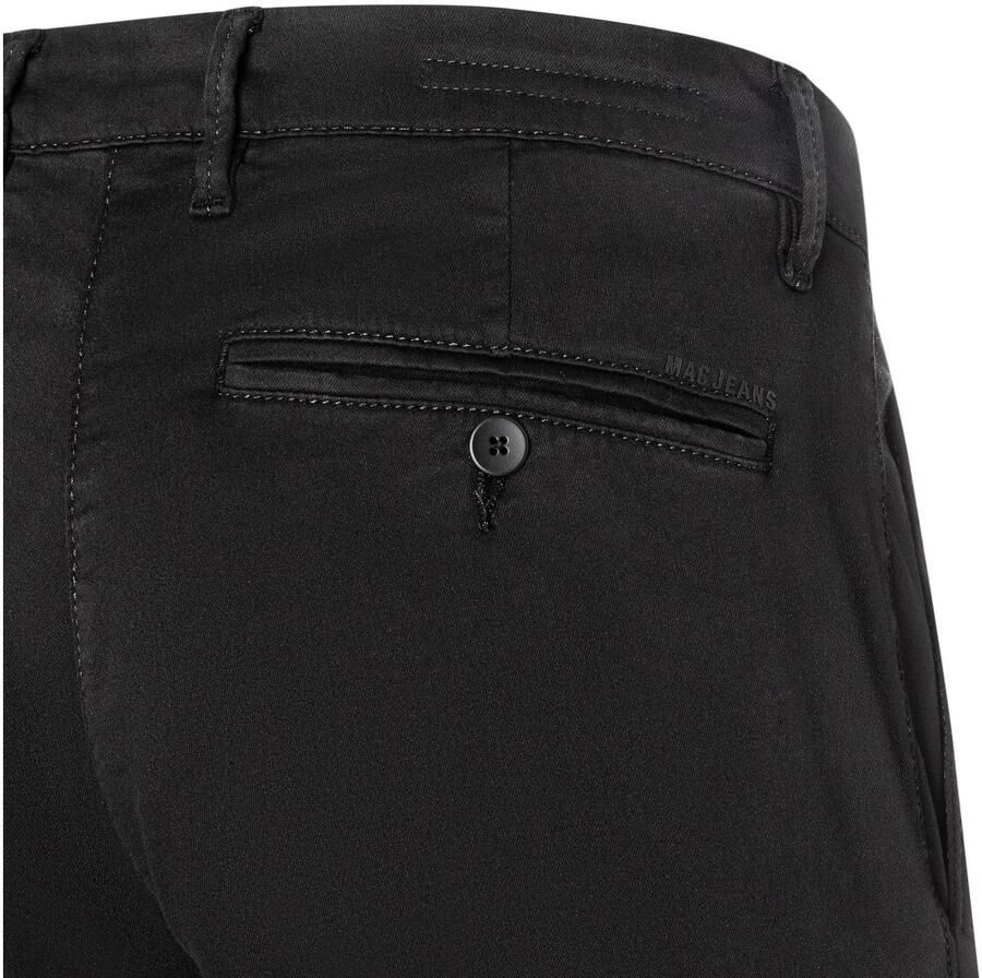 MAC Heren chino van hoge kwaliteit met rechte pasvorm Black Heren