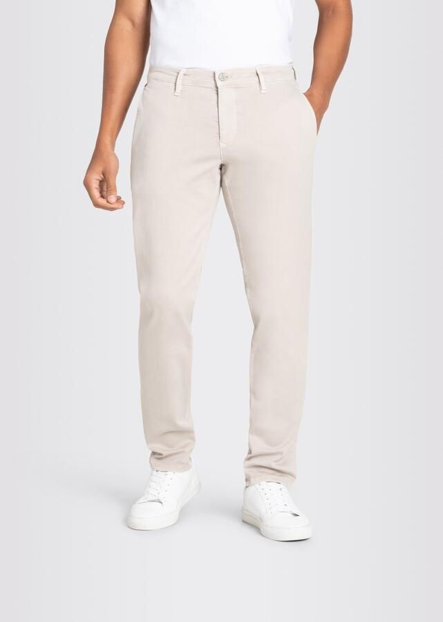 MAC Broek beige effen katoen zonder omslag - Foto 15