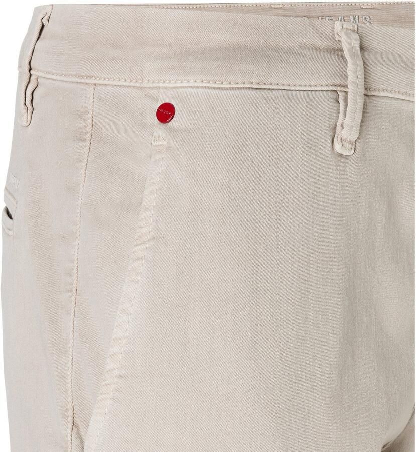 MAC Broek beige effen katoen zonder omslag - Foto 9