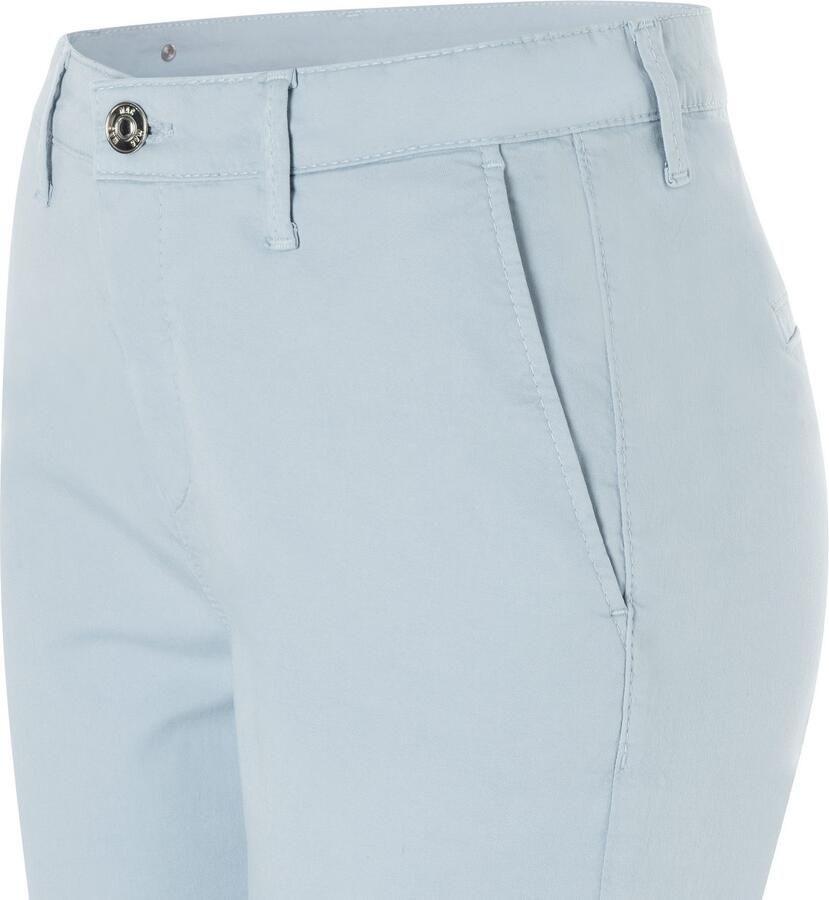 MAC Chino turn up met subtiele glans elegant en sportief tegelijk