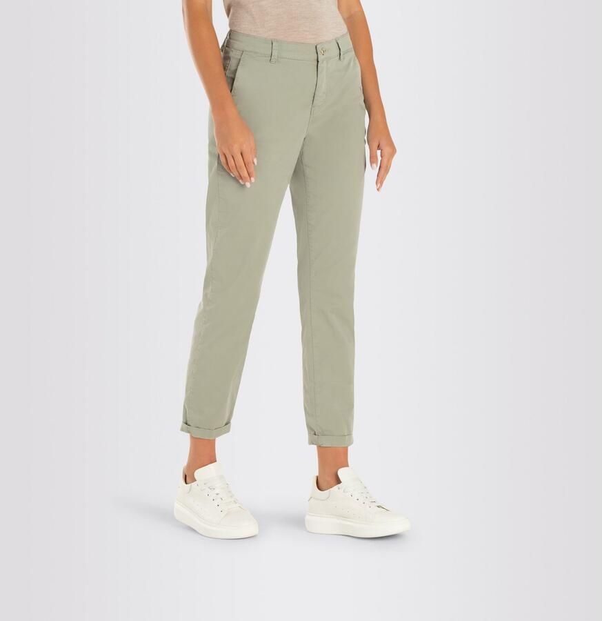 MAC Chino turn up met subtiele glans elegant en sportief tegelijk - Foto 4