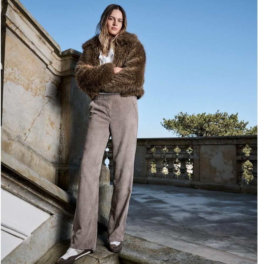 MAC Stoffen broek met Franse steekzakken model 'Chiara'