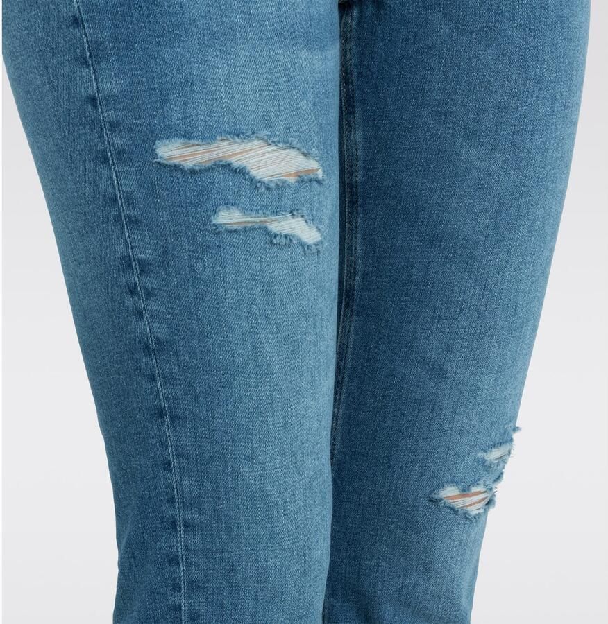 MAC Slim-fit California Jeans Cool Destroyed Blue Dames - Foto 4